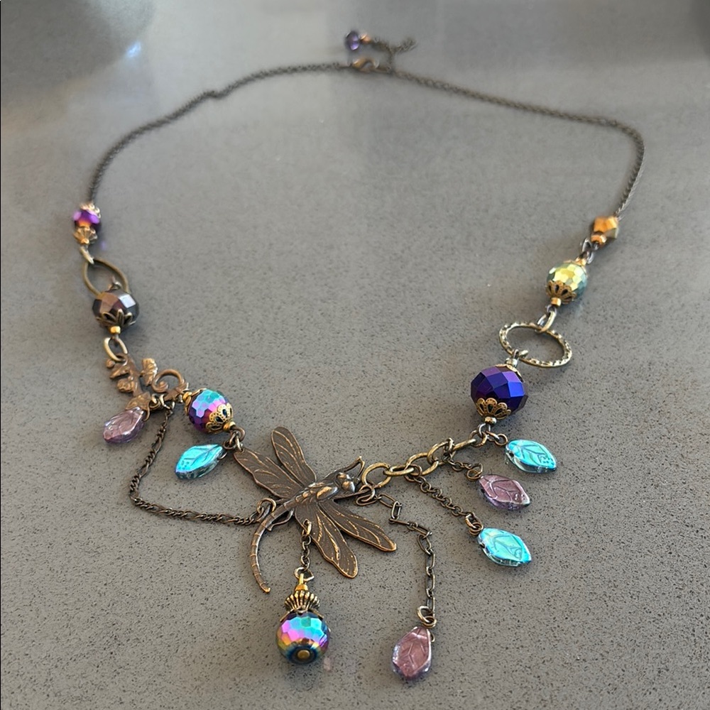 Elegant Dragonfly Charm Necklace